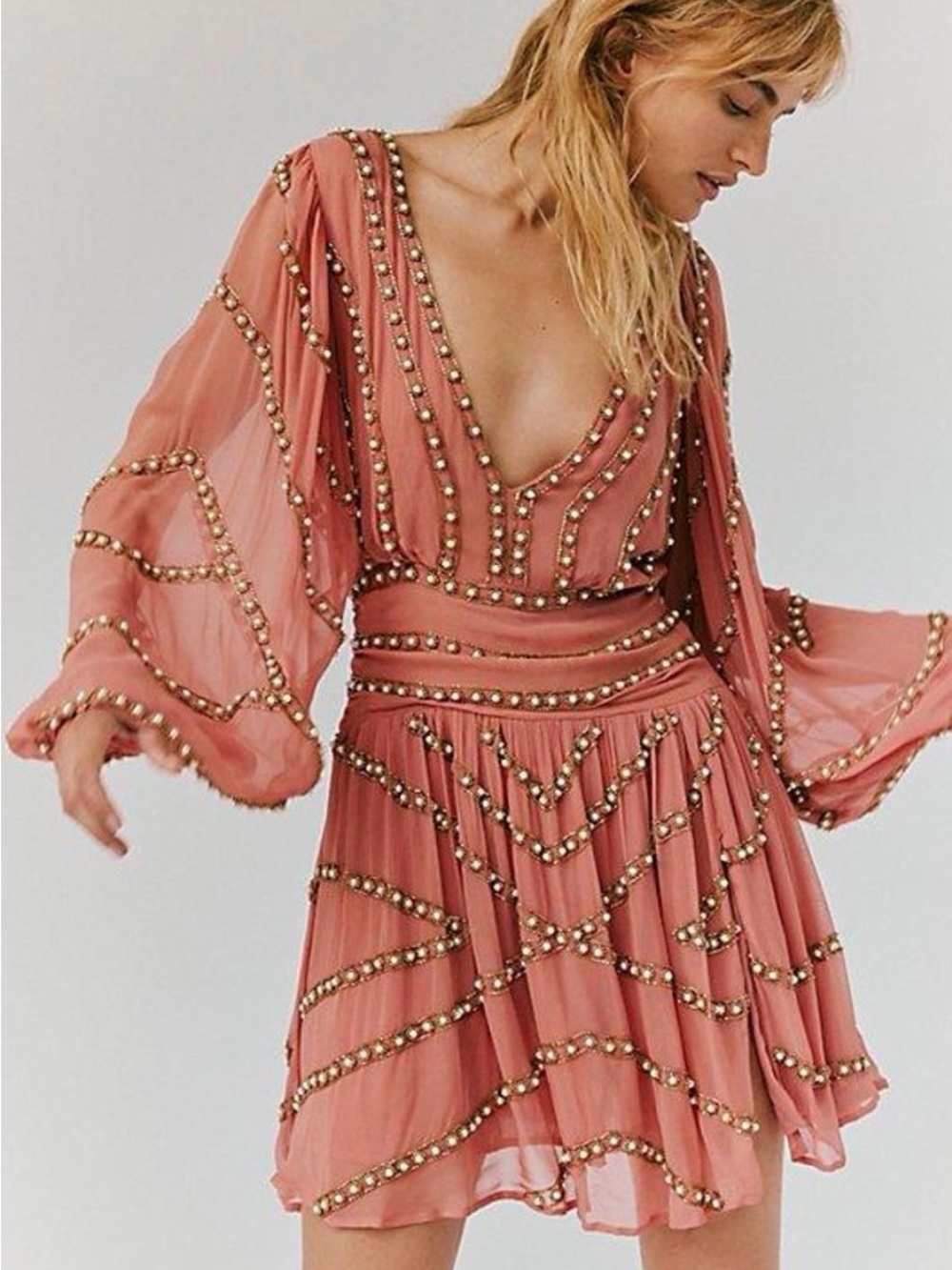 The Jen's Pirate Booty Odyssey Mini Dress Rose Pink XS